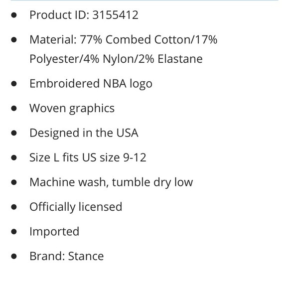 Stance Los Angeles Clippers Acid Wash Crew Socks - Picture 4 of 5